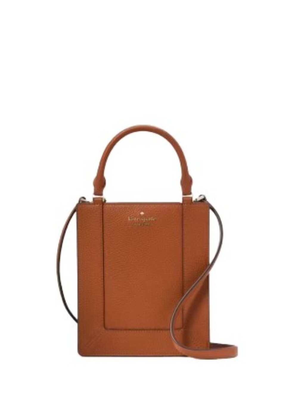 Kate Spade brown leather mini with detachable strap